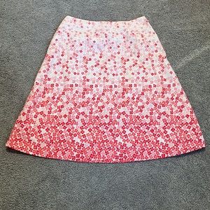 Vintage Talbots pink floral skirt